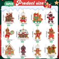 thumbnail image 3 of 36 piezas de adornos para árbol de Navidad Kockuu Gingerbread Man, 3 of 7