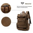 thumbnail image 7 of Men's Vintage Canvas Backpacks Men's 15 Inch Laptop Backpack Large Capacity Casual Travel Bag Man Schoolbag for Teenager (coffee), 7 of 7