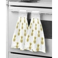thumbnail image 2 of Cloth Cleaning Hanging Kitchen Towel Absorbent Microfiber Bathroom Household Towel Hand Ear Rabbit Eucalyptus Easter, 2 of 7