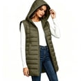 thumbnail image 4 of VBVC Women's Long Puffer Vest with Pockets , Quilted Hooded Sleeveless Jacket For Women, S-3XL, 4 of 7