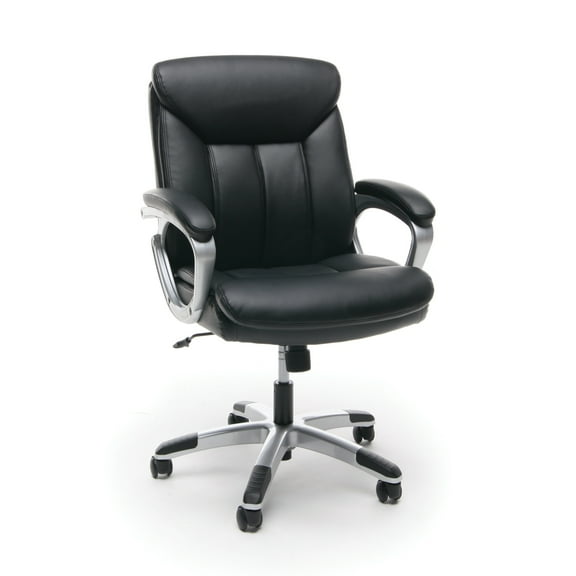 OFM Essentials Collection Mid-Back Executive Office Chair with Lumbar Support, Black (ESS-6020)