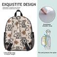 thumbnail image 5 of Boho Bohemia Geometric Line Art Backpack Backpack for School,Cute School Bag,Schoolbag with Adjustable Shoulder Straps & Padded Back,13.8"x11.4"x6", 5 of 6