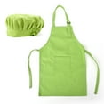 thumbnail image 1 of (Price/2 Sets) Toptie Colorful Cotton Canvas Kids Aprons and Hat Set, Party Favors (S-XXL)-Green-L, 1 of 7
