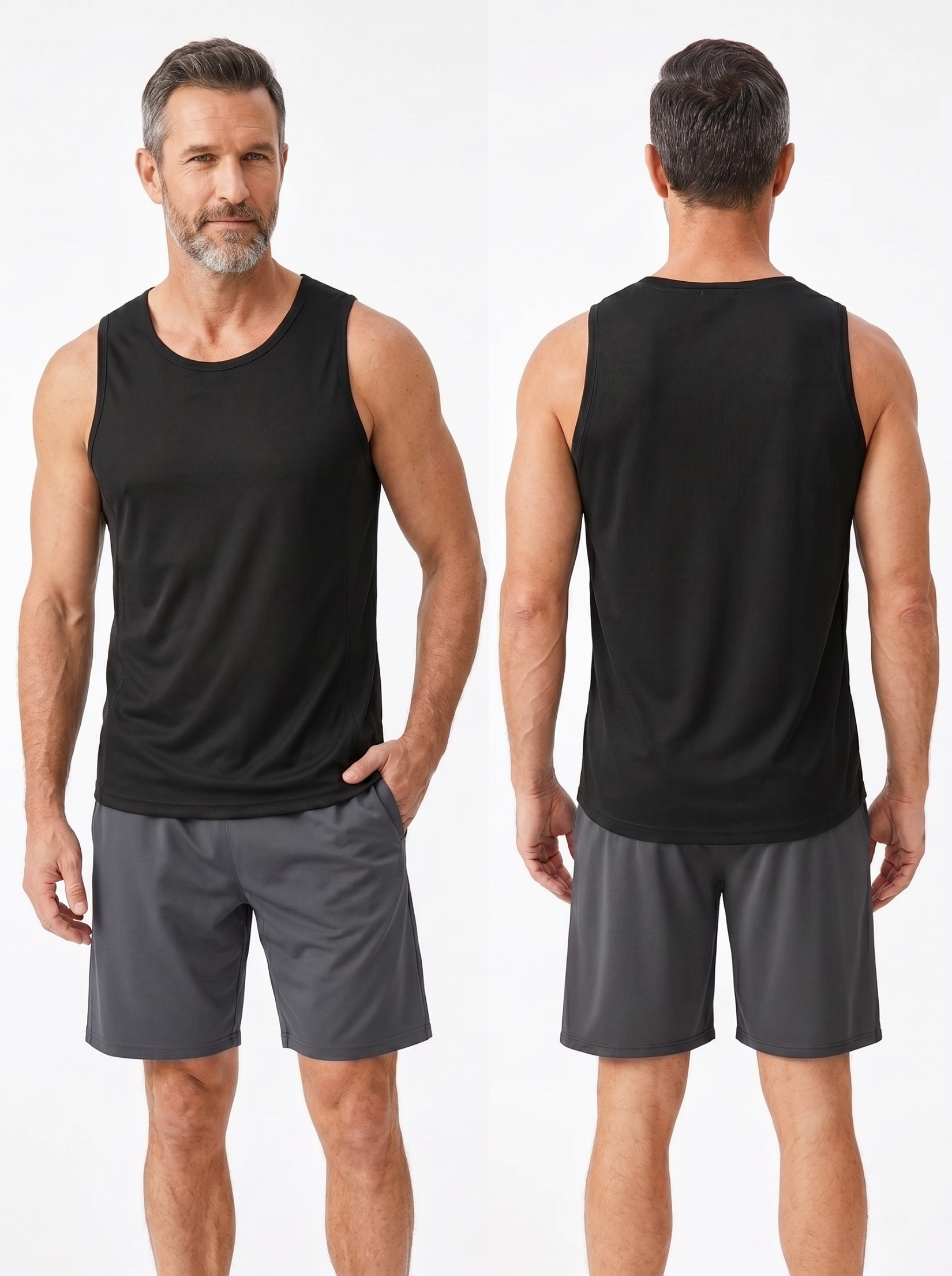 TELALEO 5-Pack Men's Quick Dry Tank Tops photo 8
