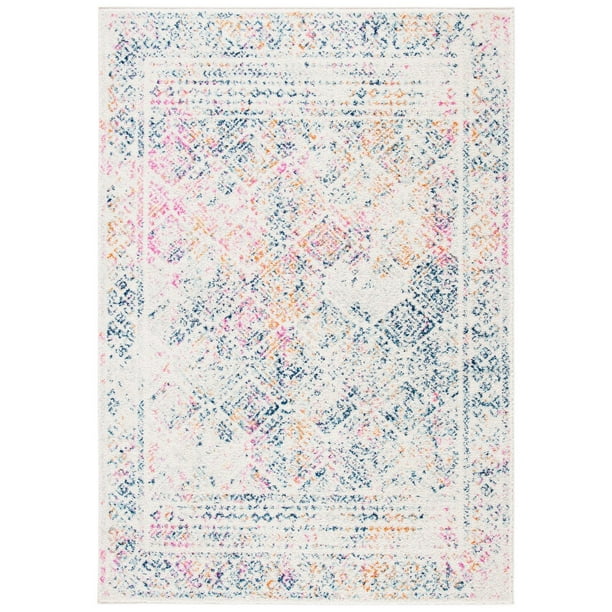 SAFAVIEH Tulum Ophelia Bordered Geometric Area Rug, 8' x 10', Ivory