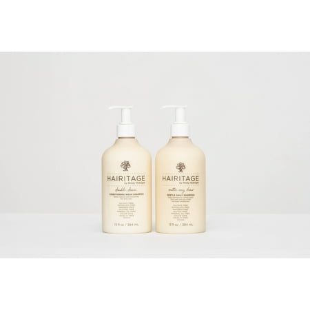 Hairitage Moisturizing, Nourishing Shampoo & Conditioner, Grapeseed Oil & Oat Peptides, 13 fl oz