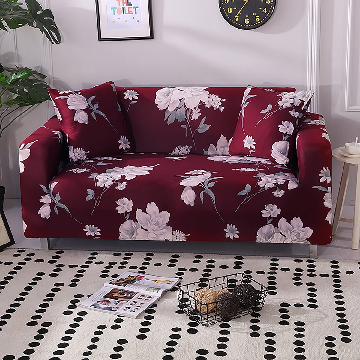 1/2/3/4 Seater Home Stretch Floral Sofa Cover Slipcover Settee Couch Protector 