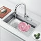 thumbnail image 3 of Utensilios de cocina, cesta automática para lavar verduras con forma de caracol, lavabo, escurridor giratorio para bayas, colador portátil para lavar verduras en casa., 3 of 4