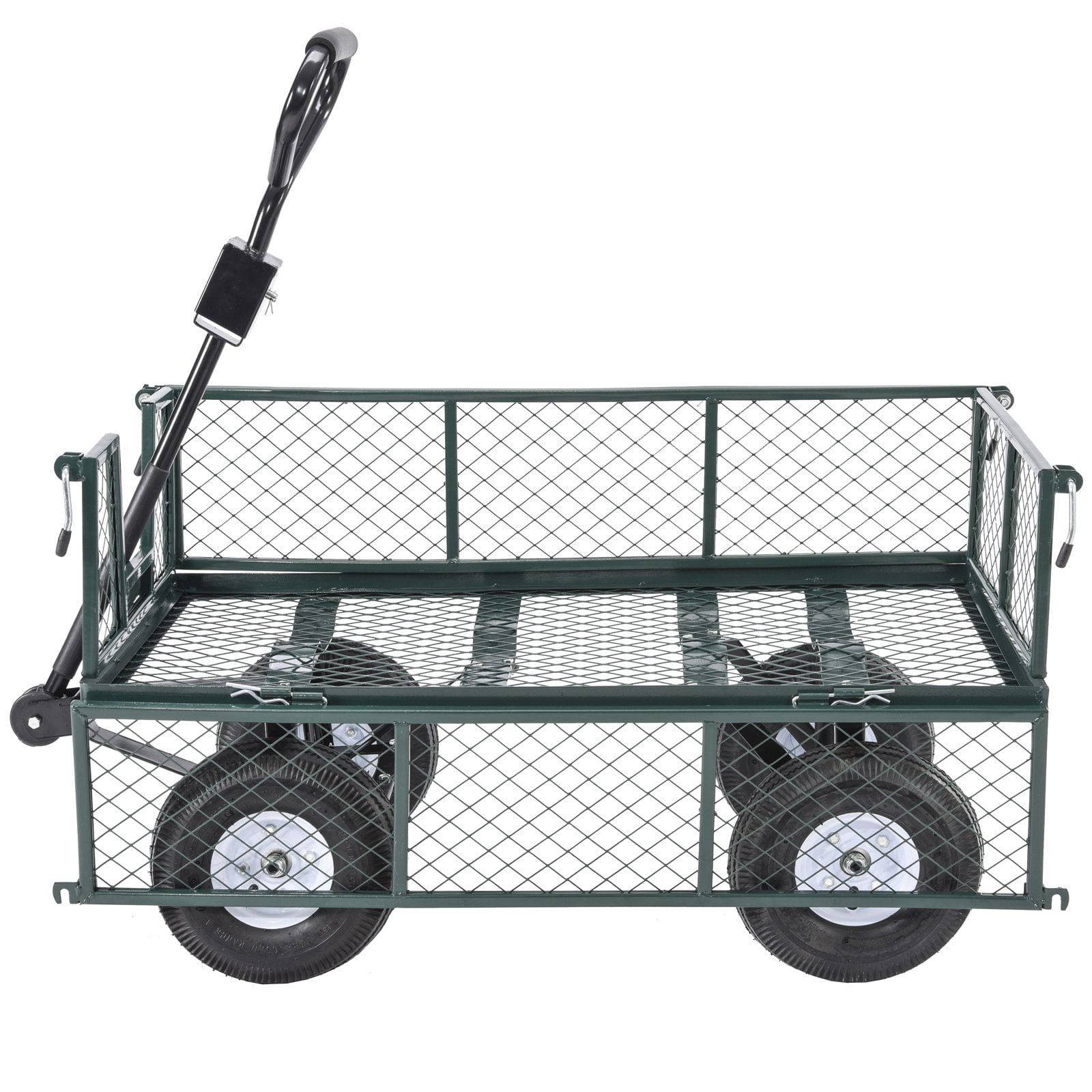 SUNCOO Garden Cart and Wagon with Removable Foldable Sides ...