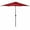 Burgundy, variant on Costway 10FT Patio Umbrella 6 Ribs Market Steel Tilt W/ Crank Outdoor Garden Burgundy