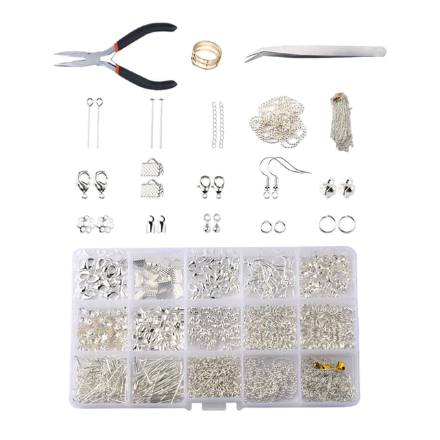 Fabricación , alicates de repación , pendientes de brazalete, accesorios pa perforaciones de uñas, accesorios pa pendientes, - Plata BLESIY Pendientes para hacer hallazgos