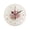 Pink, variant on Vintage Rose Flower Print Round Wall Clock Battery Operated Non-Ticking Silent Wall Watch Quiet Desk Clock For Living Room Decor