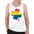 thumbnail image 2 of Rainbow Shamrock LGBTQ+ Pride and St. Patricks Day Blend Men's Tank Top, 2 of 3