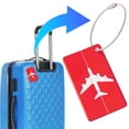thumbnail image 1 of Fiudx Etiqueta de Equipaje, Etiqueta de Maleta de Aleación de Aluminio, Elegante Marcador de Bolso, Accesorio de Viaje Duradero, Instrumento Único Identificable, para Maleta o Mochila Escolar, Esenci, 1 of 5