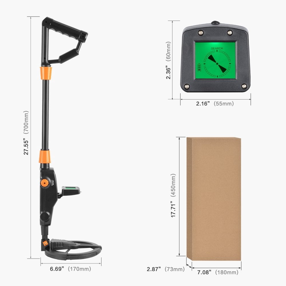 Metal Detector MD-1008A Advanced Kid's Gold Finder Treasure Hunter Pro Detector
