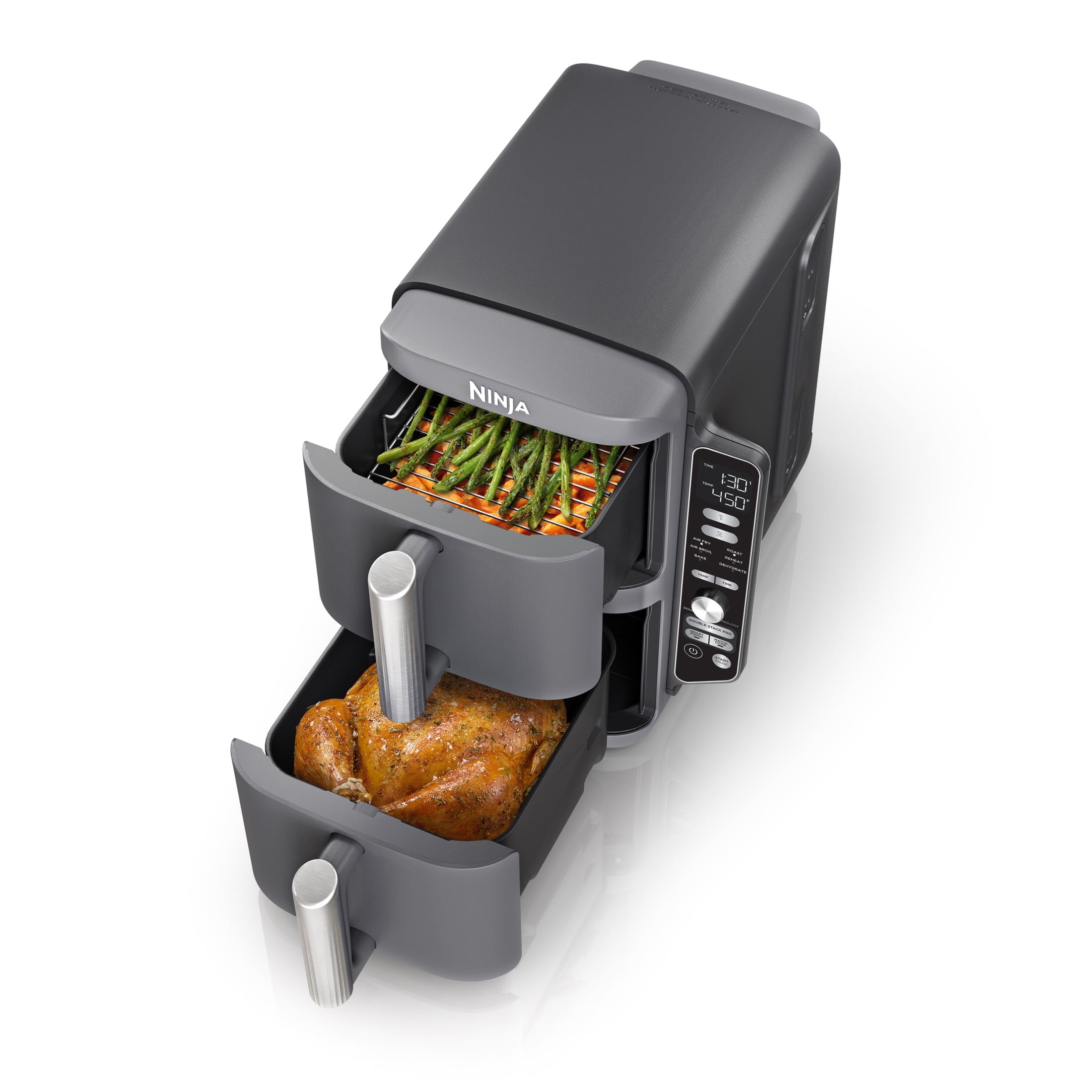 New Ninja Flip 10-in-1 Toaster Oven & Air Fryer with Added Broil