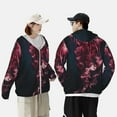 thumbnail image 4 of Gaeub Mesmerizing Pink Jellyfish Men's and Women's UPF 50+ Long-Sleeved Sun Protection Clothing, Fishing Shirt Long Sleeve Zip-Large, 4 of 7