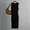 002 Black, variant on Women's Sleeveless Ribbed Knit Sweater Dresses Casual Solid Color Crew Neck Keyhole Neck Bodycon Dresses