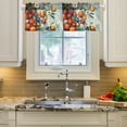 thumbnail image 2 of Yayeee Kitchen Valance Rod Pocket 54" x 18" Living Room Window Curtain, Red Tomatoes, 2 of 6
