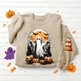 thumbnail image 6 of Jsaierl Halloween Sweatshirts Women Spooky Ghost Graphic Pullovers Fall Work Crewneck Long Sleeve Sweater Tops Halloween Party Supplies, Sizes S-2XL, 6 of 6