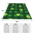 thumbnail image 3 of Fotbe Happy St. Patrick's Day5 Manta de Franela Acolchonada con Estampado, Súper Suave y Esponjosa, Extra Grande para Sofá, Cama, Uso Todo el Año-50"x40", 3 of 7