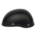 thumbnail image 2 of TFixol Retro Style Motorcycle Half Helmet ABS+Cotton Plastic Cap- Dumb Black for Motorcyclist Biker Ridder(One Size)Universal Washable, 2 of 7