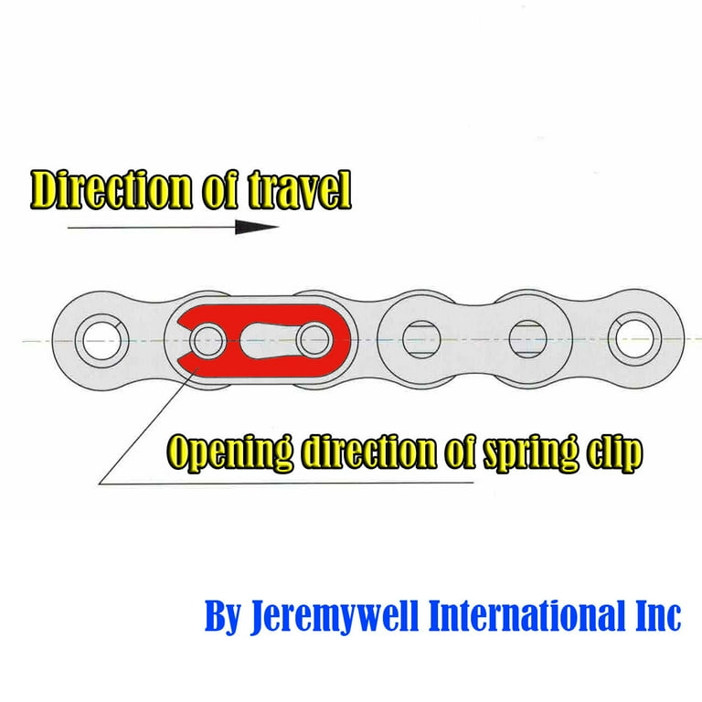 Jeremywell 41 SS Stainless Steel Roller Chain Connecting Link (4PCS