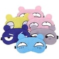 thumbnail image 3 of BRIGHTFUFU 6 máscaras para ojos de dibujos animados, lindas máscaras para dormir, antifaz para dormir, antifaz para ojos con correa ajustable para viajes, mujeres, hombres, niños, 3 of 8