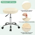 thumbnail image 2 of Uxcell 2-Pack Fundas Redondas para Taburetes de Bar, para Fundas de Asiento de Patrón de Rayas de Poliéster de 12-14 Pulgadas con Bandas Elásticas [Beige], 2 of 7