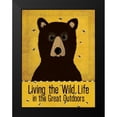 thumbnail image 2 of Marrott, Stephanie 12x14 Black Modern Framed Museum Art Print Titled - Wild Bear, 2 of 5