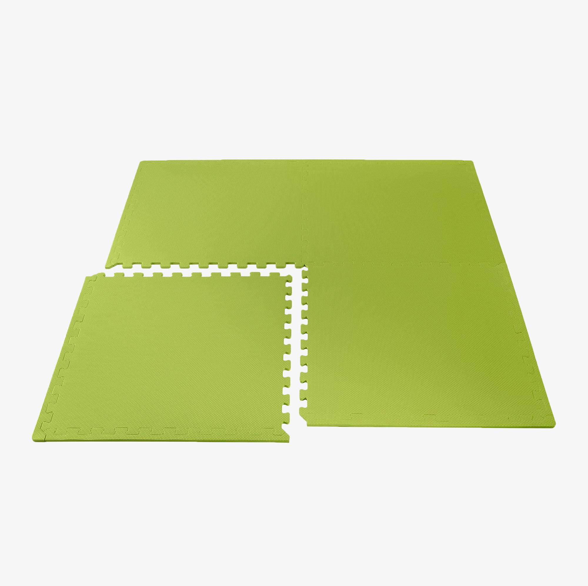 We Sell Mats 3/8" Multipurpose Foam Mats, Lime Green, 100 Sq Ft