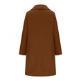 thumbnail image 3 of Puntoco Abrigo Moda Mujer Cómodo Casual Otoño e Invierno Tallas Grandes Juntos Botón Bolsillo Color Sólido Manga Larga Sin Capucha Casual Outwear Liquidación Puntoco Puntoco-1, 3 of 4