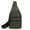 Army Green, variant on Sling Crossbody Bag for Men, Multi Pocket Lightweight Chest Shoulder Daypack, Casual EDC Bag for Commute Travel Hiking