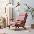 thumbnail image 5 of Hassch Accent Armchair with Back Cushion, Modern Arm Chair for Living Room, Pink, 5 of 10