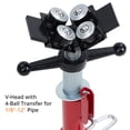 thumbnail image 3 of Adjustable V-Head Pipe Jack Stand with 4-Ball, 2500 lb Load Capacity, 3 of 7