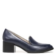 thumbnail image 2 of Zapatos LifeStride Devyn Mocasín con Tacón Cuadrado Azul Marino Mujer Talla 6 Ancho, 2 of 8