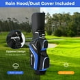 thumbnail image 4 of Costway Lightweight Golf Cart Bag with 14 Way Top Dividers 9 Pockets Rain Hood Cooler Bag Blue, 4 of 10