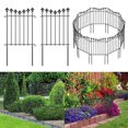 DNGZJAO 10ft Decorative Garden Fence Animal Barrier Panels Rustproof