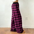 thumbnail image 6 of Womens Plaid Henley Shirts Button-Up Half Sleeve Plus Size Tee Top Checkered Blouses Spring Summer Outfits Casual Blouses Shirts Beach Vacation Fall Clothes 2026, 6 of 7