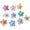 Flower, variant on Jiibva 6 Pcs Funny Cat Refrigerator Magnets, 3D Cat Fridge Magnets, Mini Kawaii Animal Decorative Magnet for Home Kitchen with Strong Magnetic