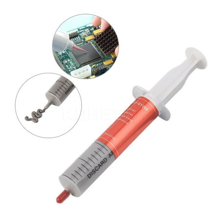 Silver Thermal Compound CPU Chip Injector Syringe Liquid Gel Tube Grease (What's The Best Thermal Compound)