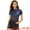 Dark Blue, variant on DARING DIVA Party Metallic Textured Short Sleeve Shiny Tops XS Multicolor