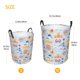 thumbnail image 3 of Balery Cute Shark Cesta de ropa redonda con asas, impermeable, independiente, para ropa, juguetes, dormitorio y familia-Small, 3 of 6