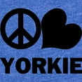 thumbnail image 2 of CafePress - FIN Peace Love Yorkie - Cute Infant Baby Football Bodysuit, 2 of 3