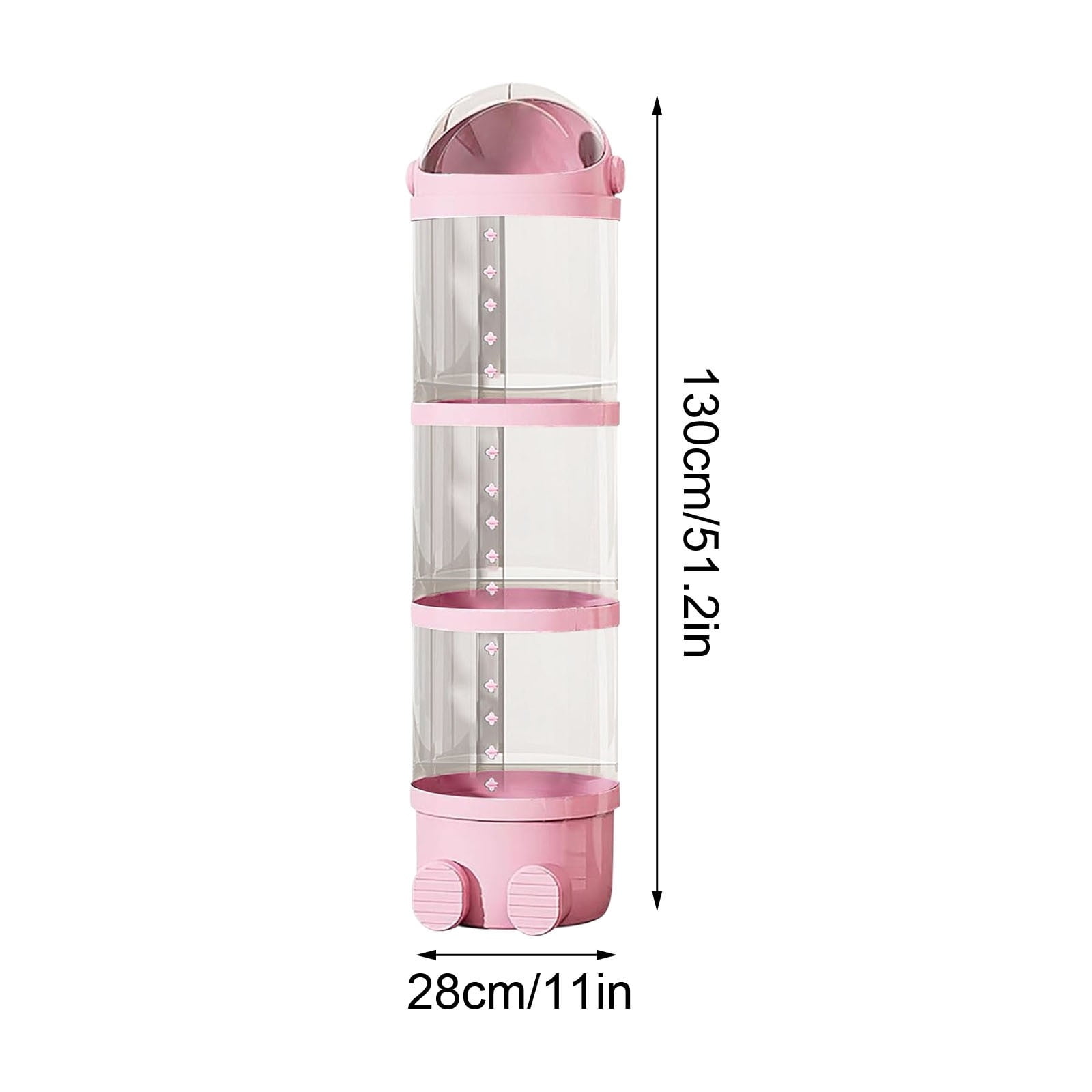 HOZVOMI Vertical Toy Storage Tube - Transparent Organizer for Kids' Stuffed Animals, Large Plushies Storage Bucket