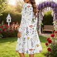 thumbnail image 5 of Nuoqisi Summer Dresses for Women 2026 Casual Midi Boho T Shirt Dress Ladies Sundress Aline Long Beach Vacation Clothes, 5 of 7