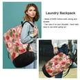 thumbnail image 6 of RMDQTR Durable Large Laundry Backpack with Drawstring Closure Ideal for Laundry Trips,Travel&Camping Strawberries and Flowers, 6 of 7