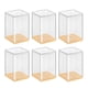 thumbnail image 2 of Organizador de almacenamiento apilable de decoración multiusos con 6 vitrinas transparentes Amarillo, 2 of 7