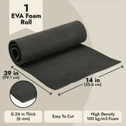 Bright Creations Craft Foam Roll - 6mm, 14 x 39 in, Black - Cosplay Armor Padding & High Density Sheet & Crafting Supply