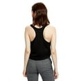 thumbnail image 2 of US Blanks US510 Ladies Sheer Cropped Racer Tank, 2 of 3